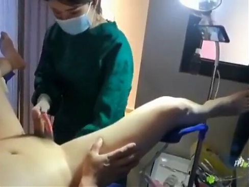 China Mistress in Surgical Uniform Anal Experiment