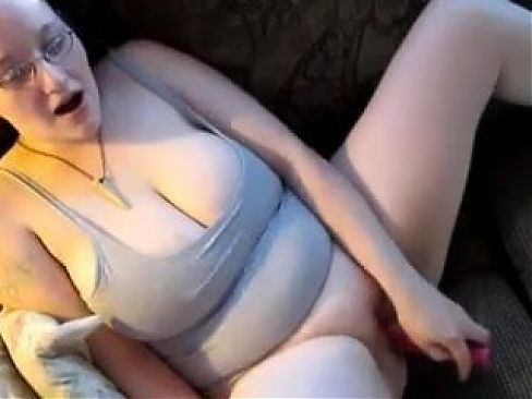 Cum on her Tits while she Masturbates
